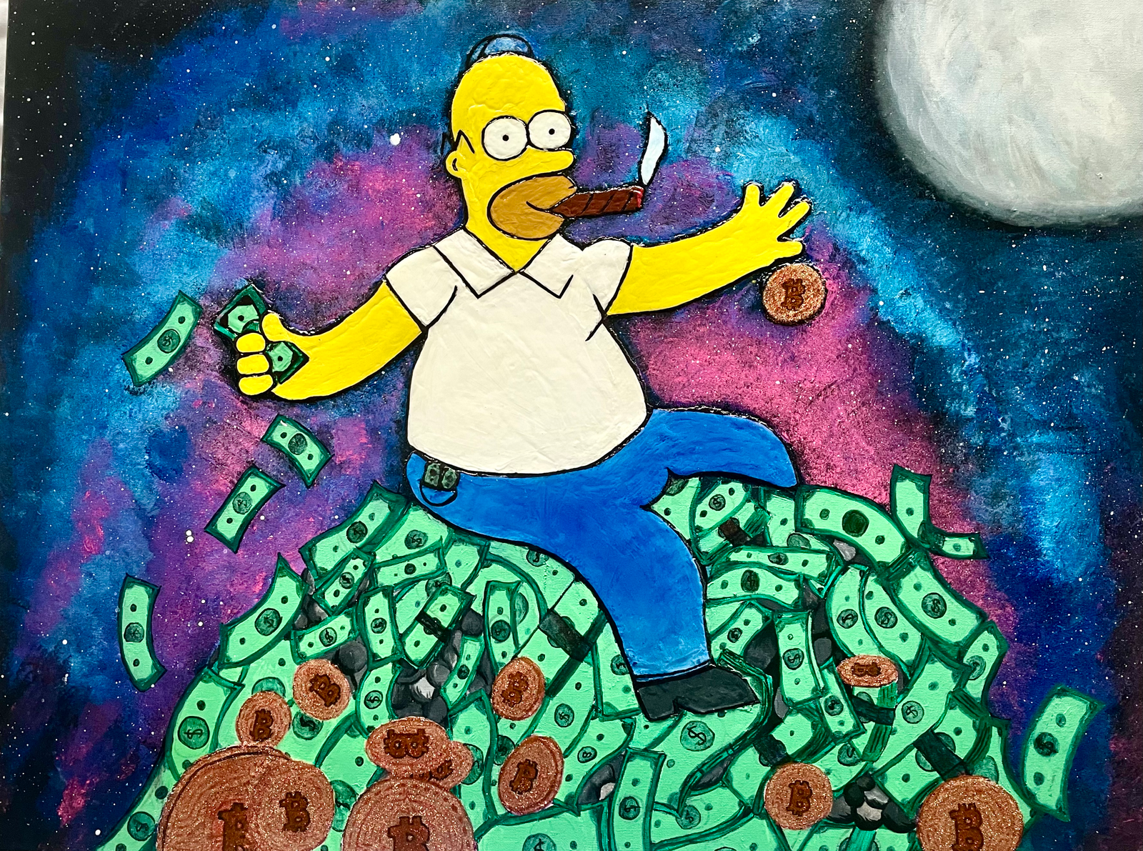 Omer Simpson Bitcoin Galaxy